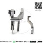 Compound feed walking foot set with inner and outer presser feet