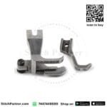 Right edge guide walking foot for upholstery and leather sewing