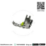 Roller presser foot for leather sewing
