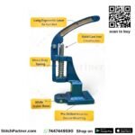 Cast iron hand press machine for tailoring and clothing production