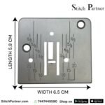 Heavy-duty sewing machine needle plate with seam guide markings