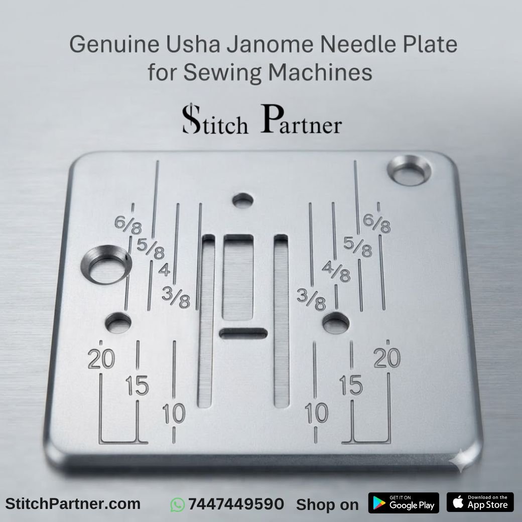 genuine-usha-janome-needle-plate.webp Genuine Usha Janome needle plate for household sewing machine