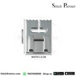 Underside grooves of a pintuck presser foot