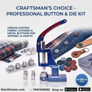 Heavy-duty manual hand press button machine for garment snap buttons