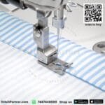 Extended E-Type presser foot for denim and canvas sewing