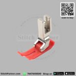 Colour teflon presser foot for smooth fabric feeding
