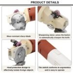 Handheld electric fabric cutting machine for tailoring shops