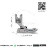 High shank P351 presser foot for precision garment stitching