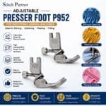 P952 ruffler presser foot for garment stitching
