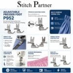High shank P952 presser foot for sewing machine