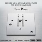 Precision throat plate compatible with Usha Janome Wonder Stitch