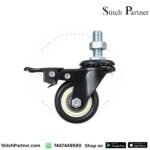 Swivel caster wheel for compatible garment factory workbench