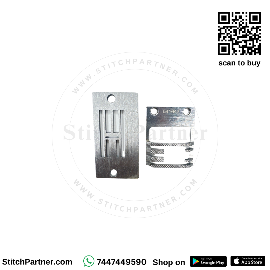 503605/541647 Needle Plate and Feed Dog for Singer / Juki Zigzag Machine