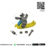 Teflon presser foot for smooth fabric feeding