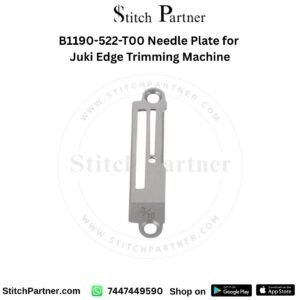 B1190-522-T00 3/16 inch 4.8mm needle plate for Juki edge-trimming machine