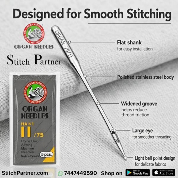 HAx1 sewing machine needles for Usha Singer and Jack machines