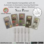 HAx1 needles compatible with Usha Janome Singer and Brother machines