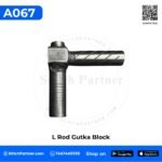 A067 L Rod Gutka Connection Block for GK9 portable bag closer machine