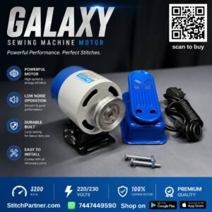 Brushless copper wound sewing machine motor with mounting bracket