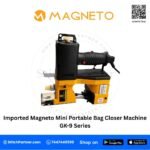 Lightweight Magneto mini bag closer machine with built-in thread cutter