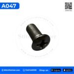 Precision threaded A047 needle plate screw for handheld bag closer