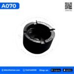 Plastic motor brush holder cover for portable bag closer