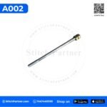 Hardened steel thread guide rod for portable bag closer