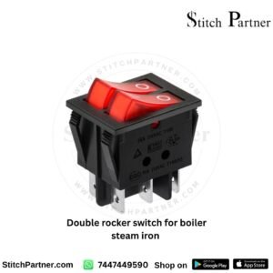 20A 250VAC 6-pin double rocker switch for boiler steam iron