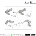Adjustable cording binder attachment for denim canvas and leatherette
