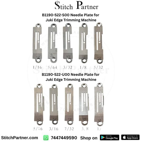 B1190-522-U00 needle plate compatible with Jack JK-5558WB