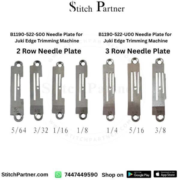 B1190-522-U00 needle plate for Jack JK-5558WB edge-trimming machine