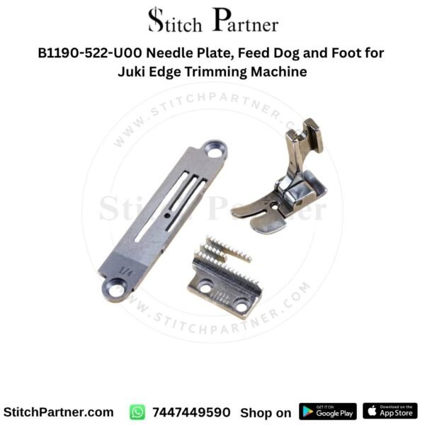 1/4-inch Juki edge trimmer needle plate B1190-522-U00