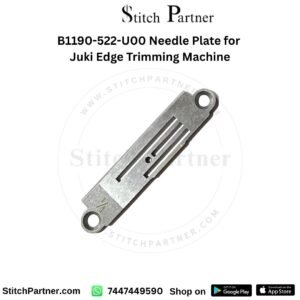 B1190-522-U00 1/4-inch needle plate for Juki DLM edge-trimming machine