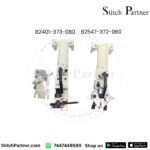 Shank button clamp for industrial jacket and coat button sewing
