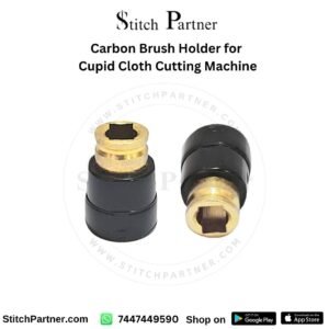 Carbon brush holder replacement cap and sleeve for Cupid cloth cutting machine