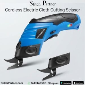 Cordless electric fabric scissors for cloth cutting