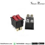 Heavy-duty double rocker switch for industrial steam boiler
