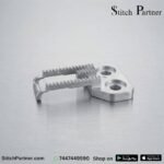 Precision feed dog with diamond teeth for smooth fabric feeding