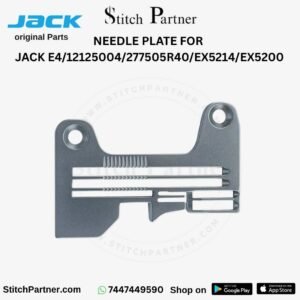 Jack E4 needle plate 277505R40 for 4-thread overlock sewing machine