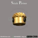 Brass helical shuttle drive gear for Usha Stitch Queen and Wonder Stitch sewing machines