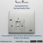 Stainless steel zig zag needle plate for Usha Janome sewing machine