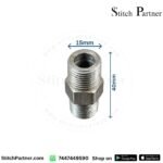 Male to male threaded hex nipple fitting