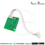 Digital LED display PCB with 11.0592 MHz crystal oscillator