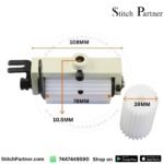 28 teeth puller roller compared with smooth rear puller assembly for Kansai machine