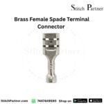 Brass female connector for boiler electrical wiring