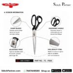 High-carbon steel tailor scissors for garment cutting