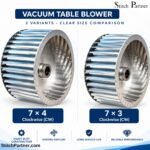 Vacuum ironing table blower fan – clockwise rotation