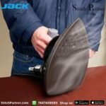 JACK 300L gravity feed iron for professional fabric pressing