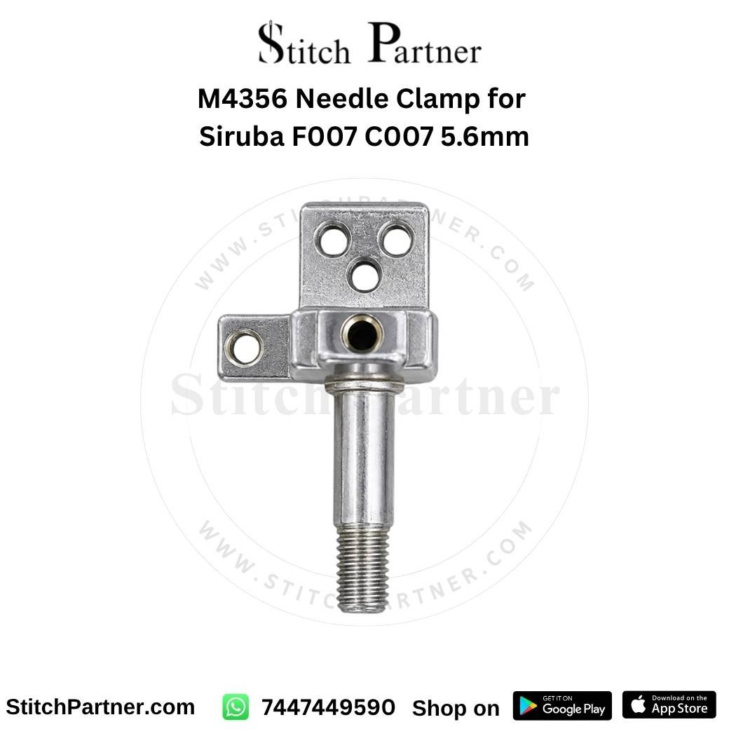 m4356-needle-clamp-siruba-f007-c007.jpg M4356 3-needle clamp for Siruba F007 flatbed interlock machine