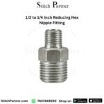 1/2 to 1/4 inch reducing hex nipple fitting